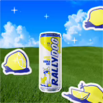 Rally Dog Lemony Lime Vodka Ade in a field
