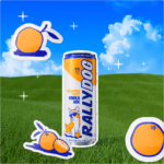 Rally Dog Tangerine Twist Vodka Ade in a field